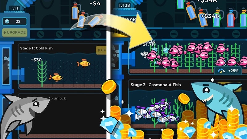 Idle Fish Aquarium Screenshot4