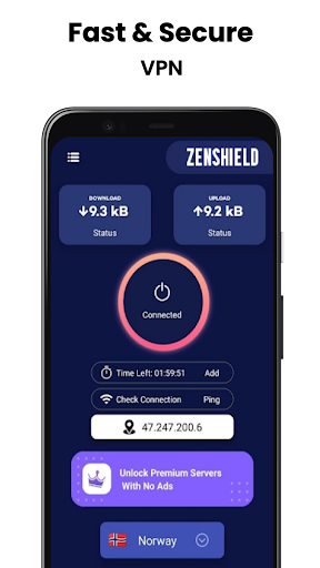 ZENSHIELD - Fast VPN Proxy IP Screenshot1