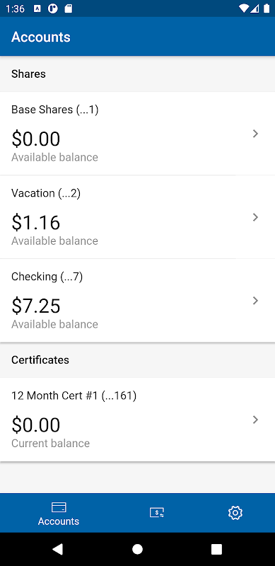 FAA Federal Credit Union App Screenshot2