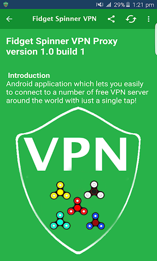 Fidget Spinner VPN Proxy Master Screenshot4