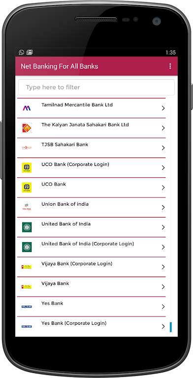 Net Banking App for All Indian Banks Screenshot1