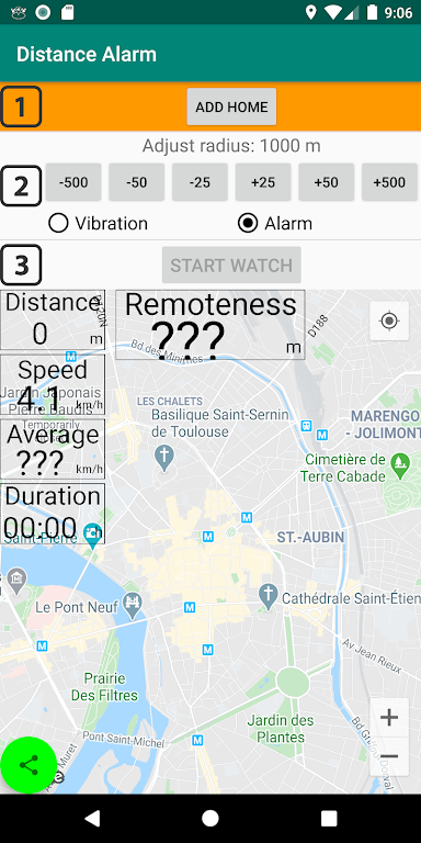 Distance Alarm Screenshot2