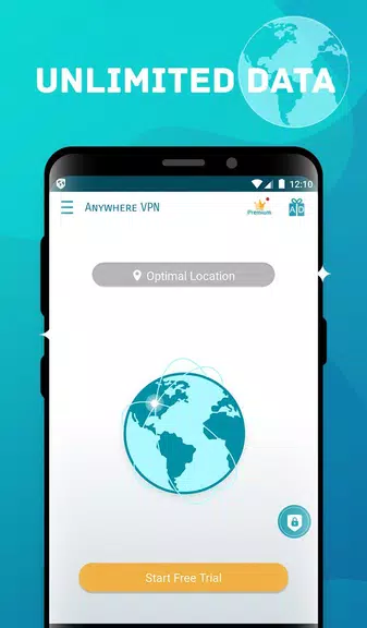 Anywhere VPN -Secure Free Unlimited VPN Proxy WiFi Screenshot2