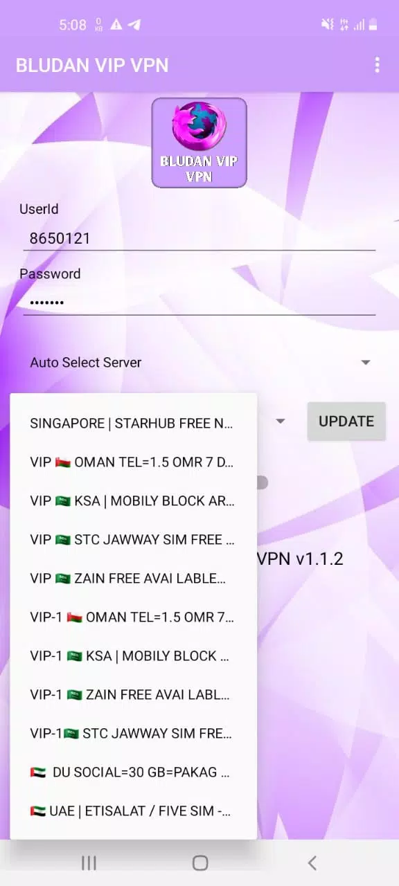 BLUDAN VIP VPN Screenshot1