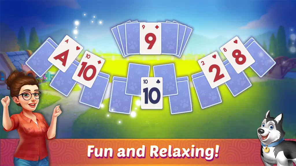 Solitaire Pet Haven - Relaxing Tripeaks Game Screenshot2