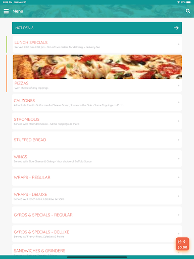 Paramount Pizza Holyoke MA Screenshot3