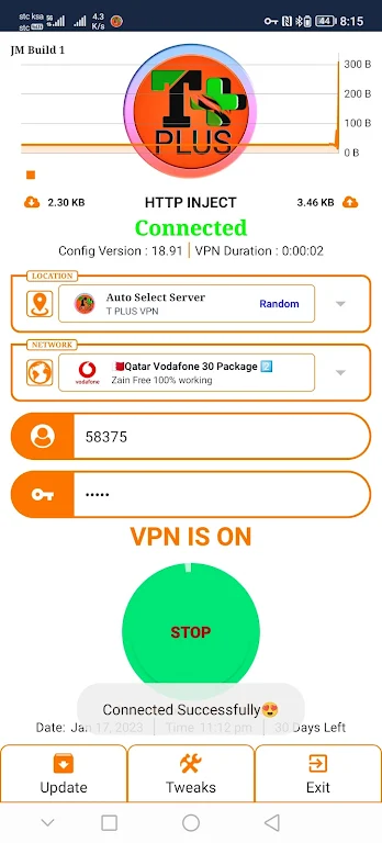 T PLUS VPN Screenshot3