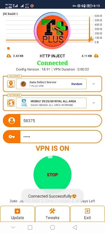 T PLUS VPN Screenshot4