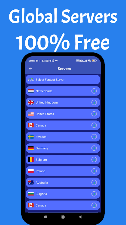 Fleet VPN :Private:Fast:Secure Screenshot1