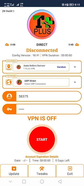 T PLUS VPN Screenshot1