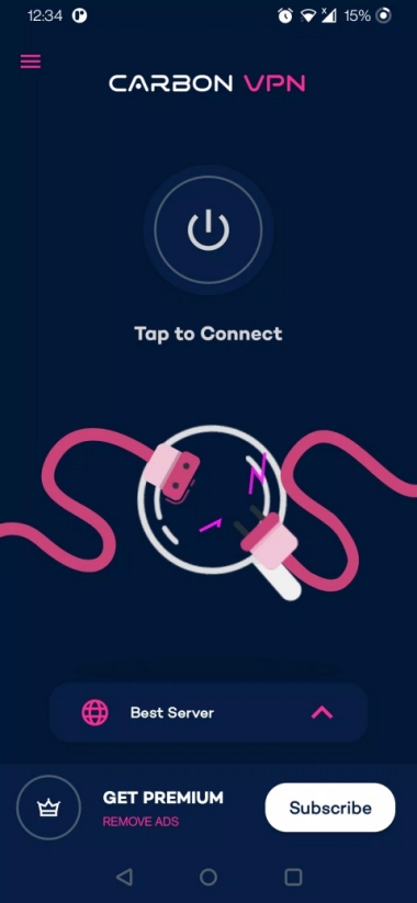 Carbon VPN - Fast & Secure Screenshot1