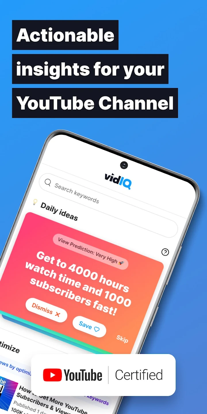 vidIQ for YouTube Screenshot3