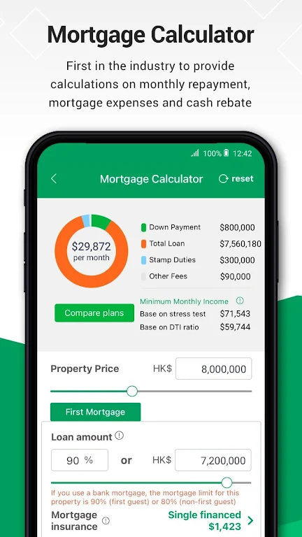 HK Property Mortgage Calc Screenshot2