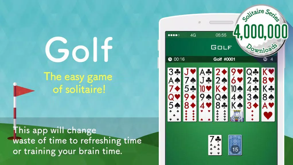 Golf Solitaire -Free Card Game Screenshot1