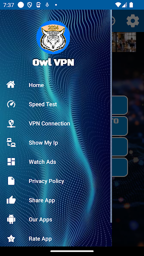 Owl VPN Fast Secure Proxy Net Screenshot1