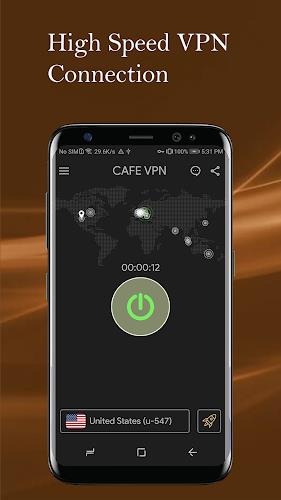 CAFE VPN - Fast Secure VPN App Screenshot1