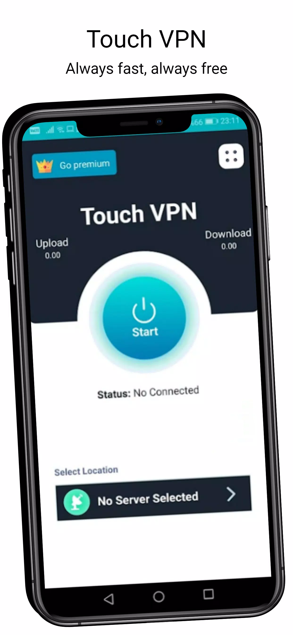 Touch VPN - Fast, Secure and Unlimited Android VPN Screenshot1