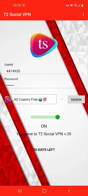 T2 Social VPN Screenshot3