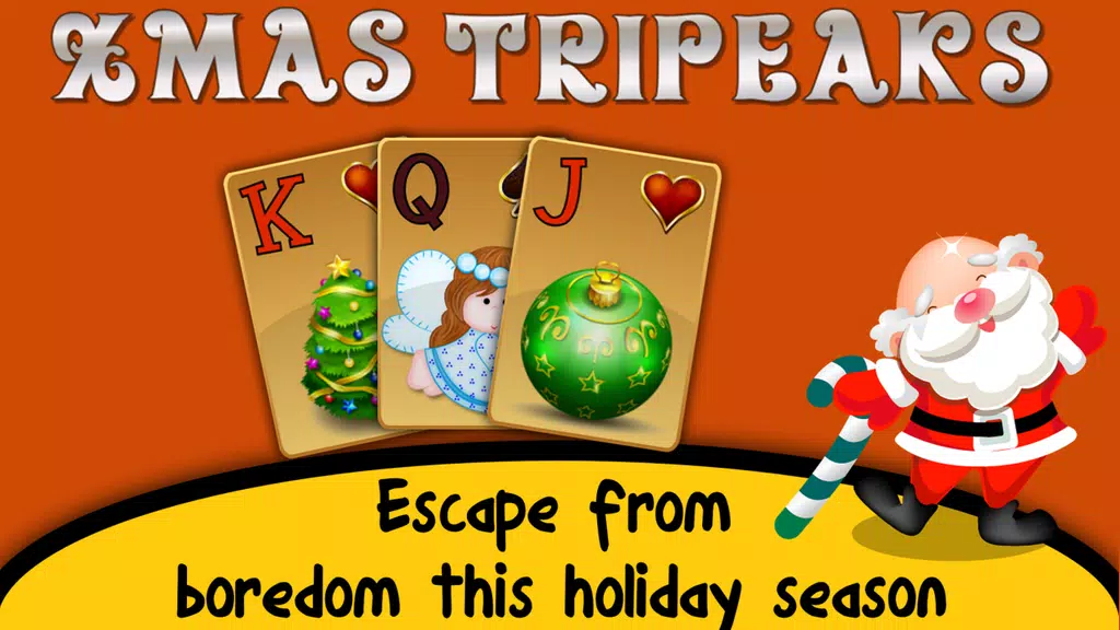 Xmas TriPeaks, card solitaire Screenshot1