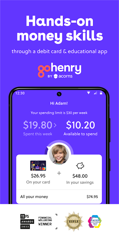 GoHenry by Acorns Kids Banking Screenshot1