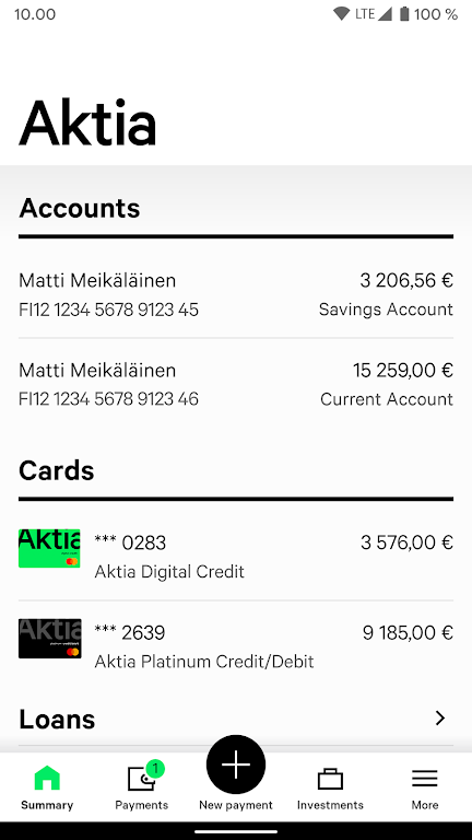 Aktia Mobile Bank Screenshot4