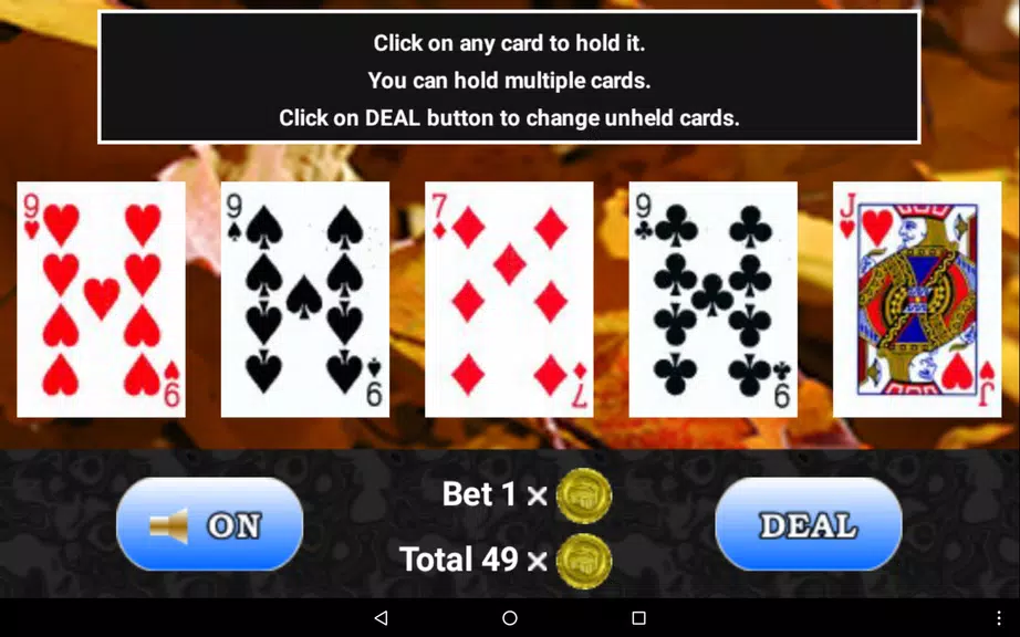 CF Video Poker Lite Screenshot3