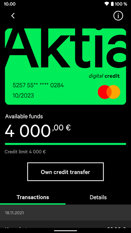 Aktia Mobile Bank Screenshot1