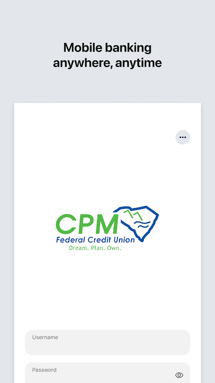 CPM Mobile Banking Screenshot1