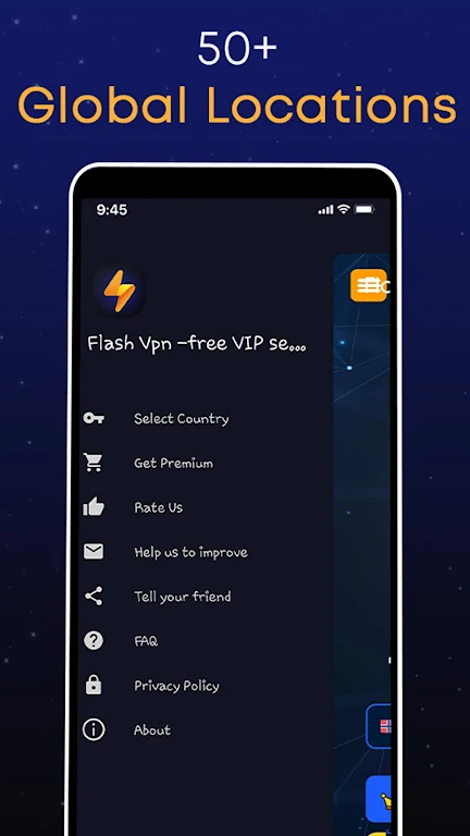 Flash VPN Fast & Secure Screenshot1