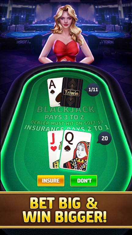 Blackjack 21 Online poker game Screenshot2