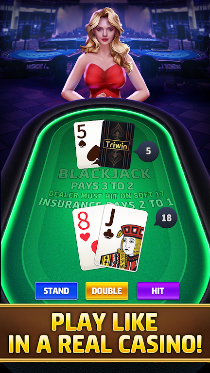 Blackjack 21 Online poker game Screenshot4