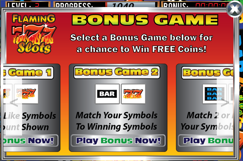 Flaming 7's Slot Machine Screenshot2