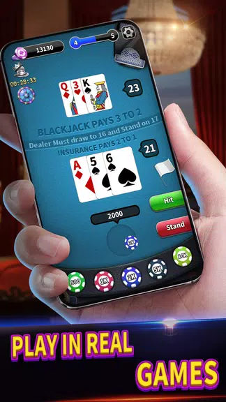 BlackJack 21 lite offline game Screenshot1