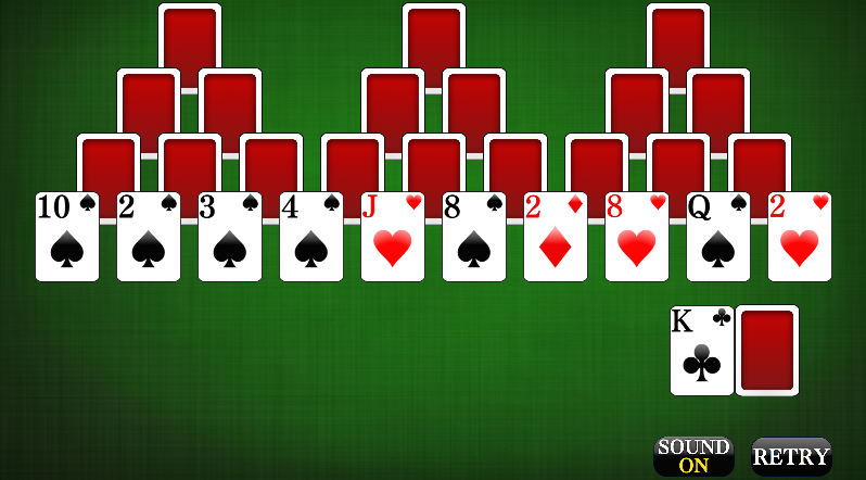 Tri Peaks card game Screenshot1