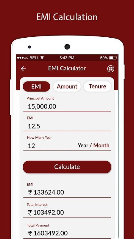 EMI Calculator - Loan EMI Calculator Screenshot4