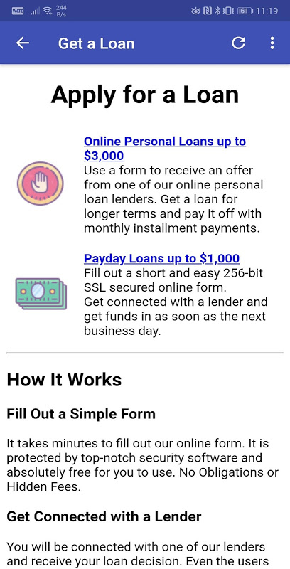 US Grants and Loans Screenshot4