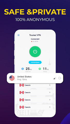 Trusted VPN: Secure VPN Proxy Screenshot2