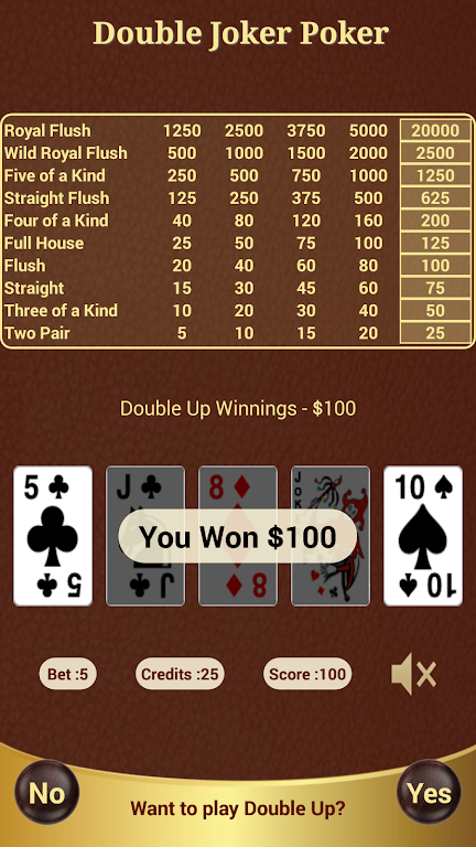 Double Joker Poker Screenshot3