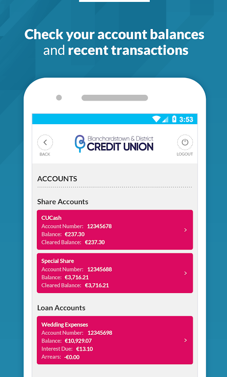 Blanchardstown Credit Union Screenshot3