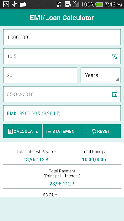 EMI - Loan Calculator Screenshot1