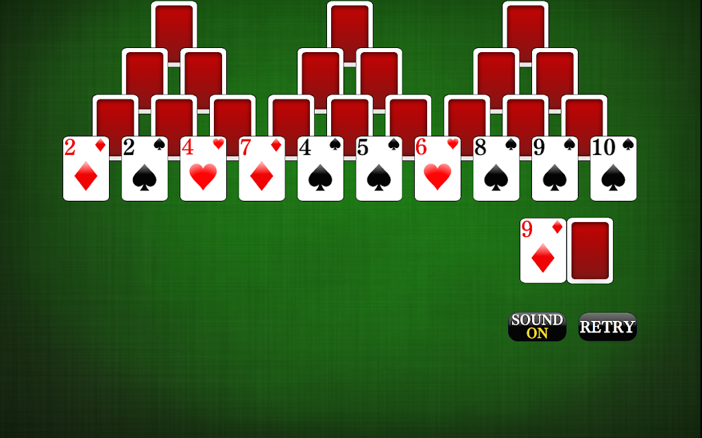 Tri Peaks card game Screenshot3