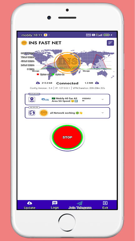INS FAST NET VPN Screenshot3