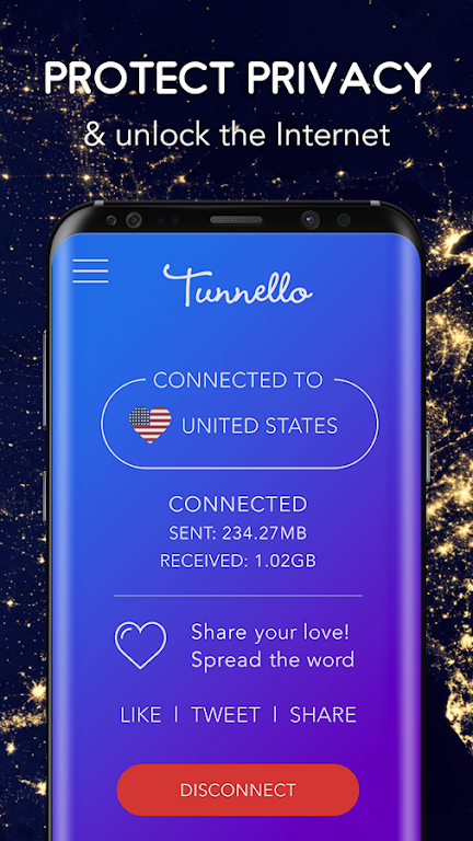 Tunnello VPN Screenshot1