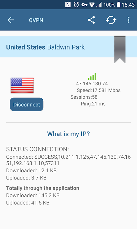 QVPN Free VPN Client Screenshot4