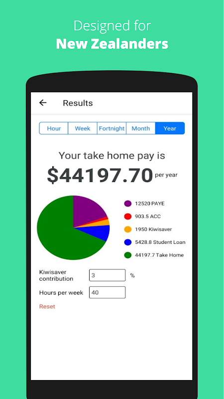 NZ Tax Calculator - New Zealand Income Tax PAYE Screenshot2