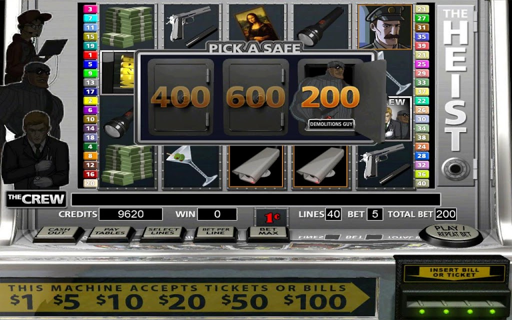 The Heist HD Slot Machine FREE Screenshot2