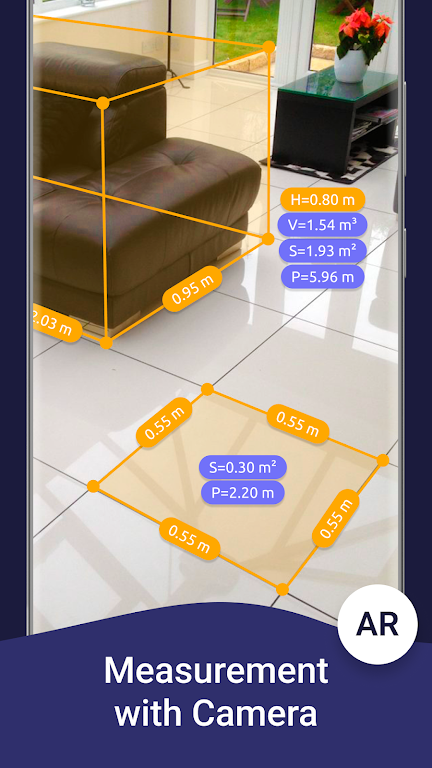 AR Ruler App: Tape Measure Cam Mod Screenshot2