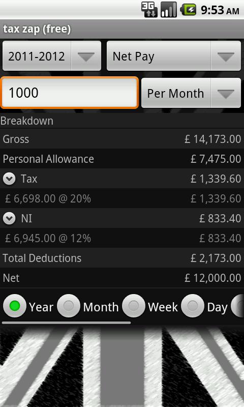 tax zap free-UK tax calculator Screenshot2