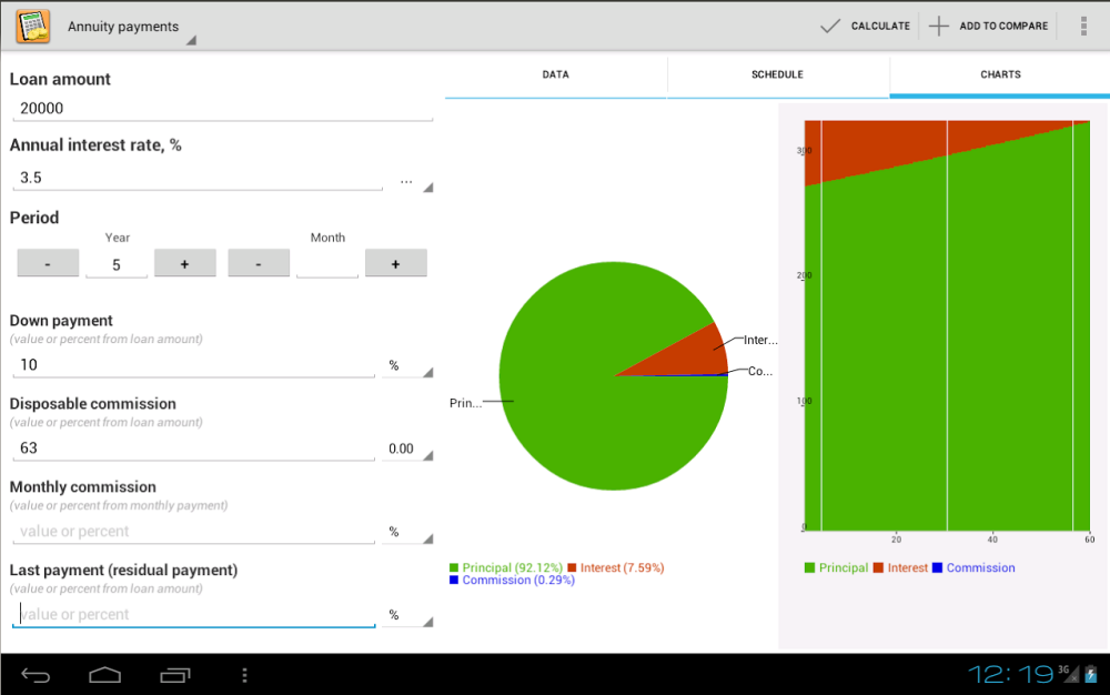 Simple Loan Calculator Screenshot1