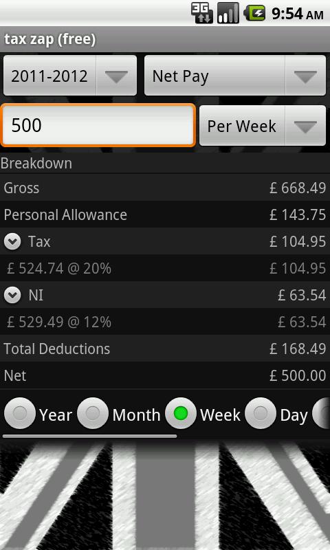 tax zap free-UK tax calculator Screenshot1